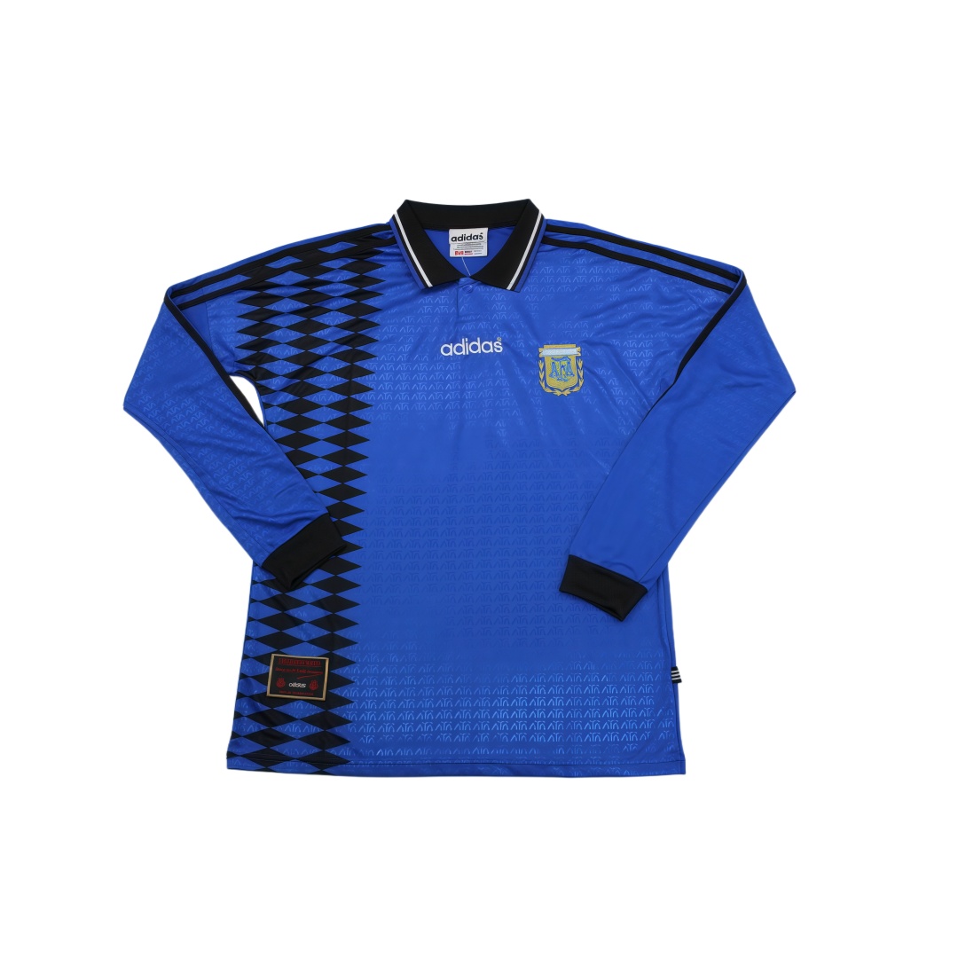 1994 Argentina Away Retro Football Shirt Long Sleeve  1994 Argentina Away Retro Football Shirt Long Sleeve