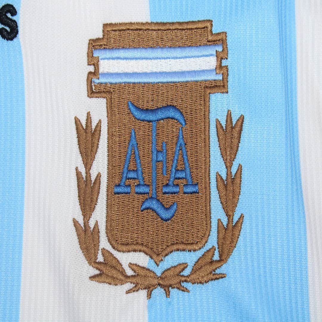 1998 Argentina Home Retro Football Shirt Long Sleeve