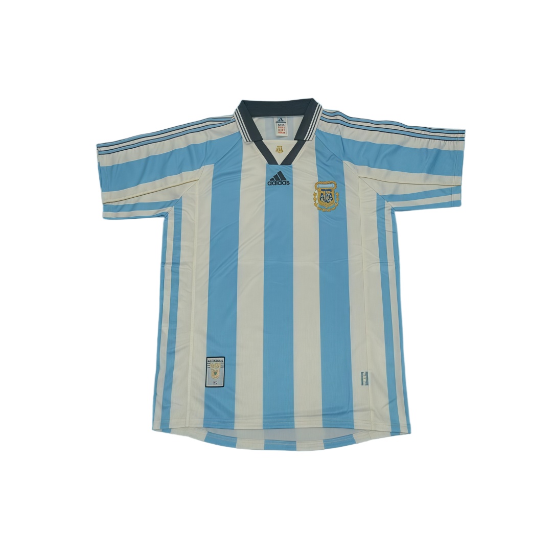 1998 Argentina Home Retro Football Shirt  1998 Argentina Home Retro Football Shirt