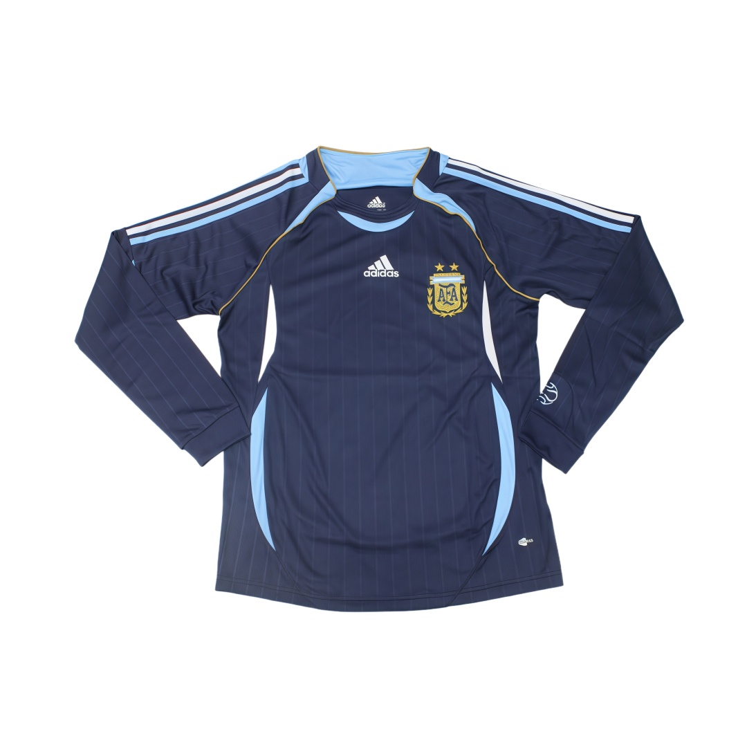 2006 Argentina Away Retro Football Shirt Long Sleeve  2006 Argentina Away Retro Football Shirt Long Sleeve