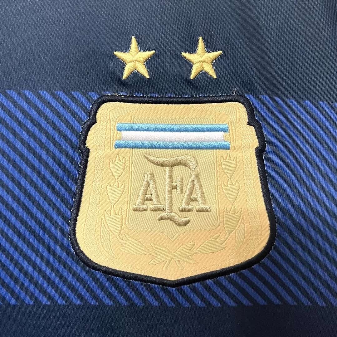 2014 Argentina Away Retro Football Shirt Long Sleeve