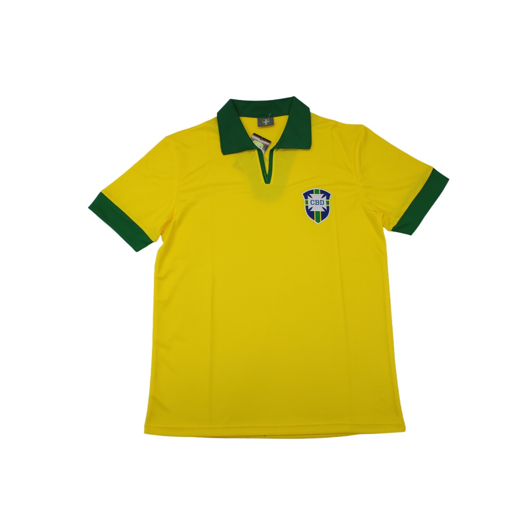 1962 Brazil Home Retro Football Shirt  1962 Brazil Home Retro Football Shirt