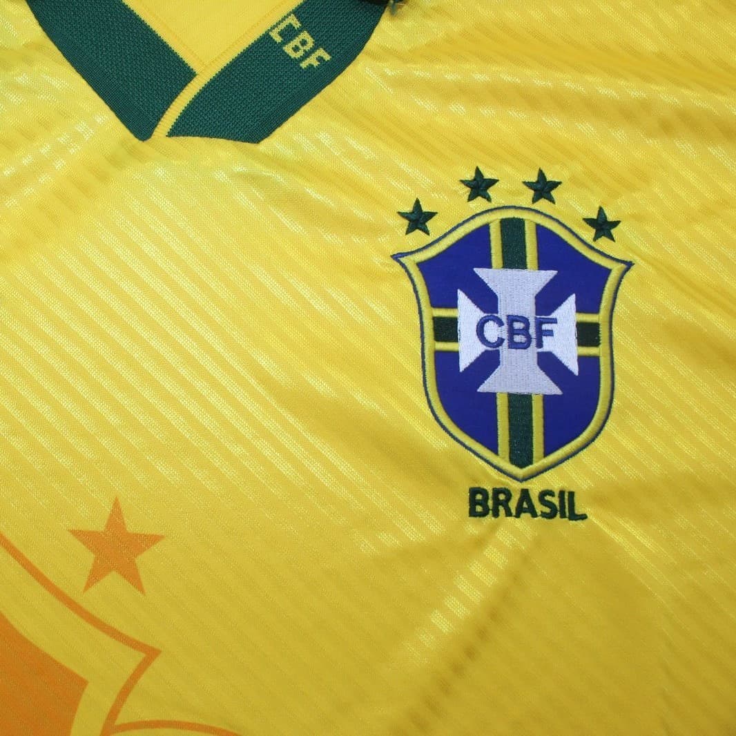 1996 Brazil Home Retro Football Shirt