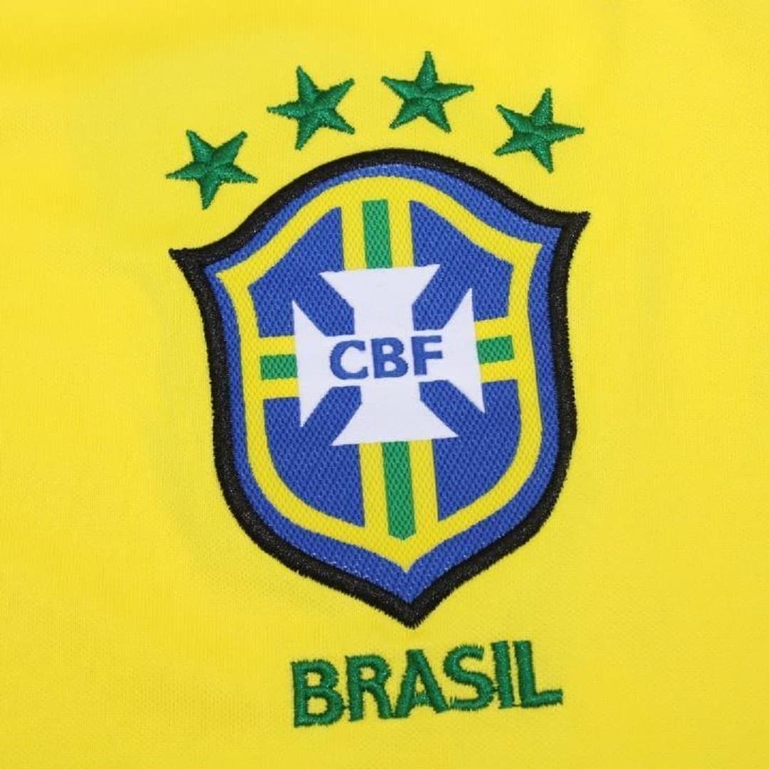 1998 Brazil Home Retro Football Shirt Long Sleeve