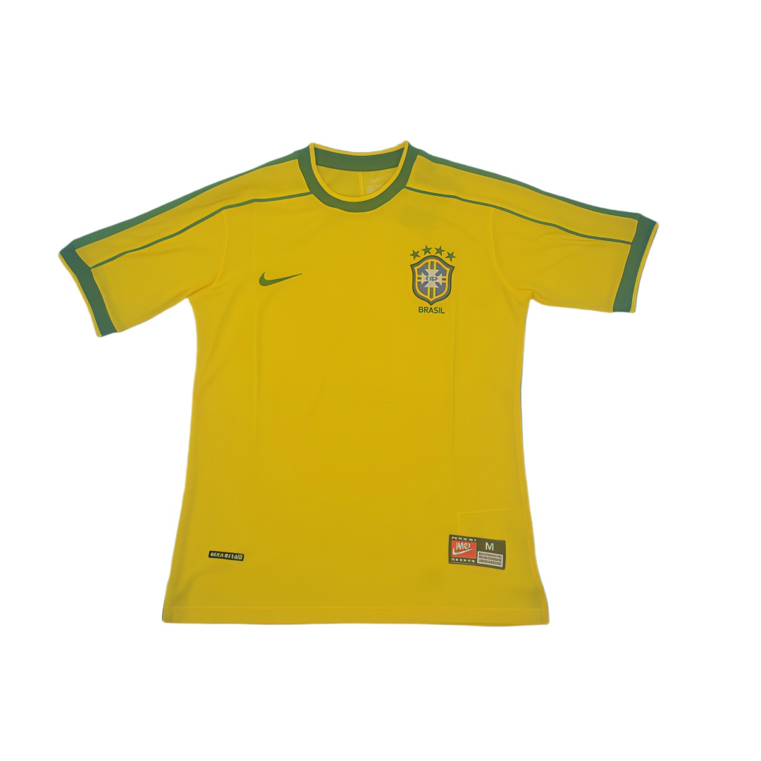 1998 Brazil Home Retro Football Shirt