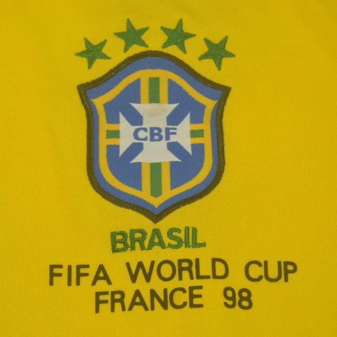 1998 Brazil Home Retro Football Shirt
