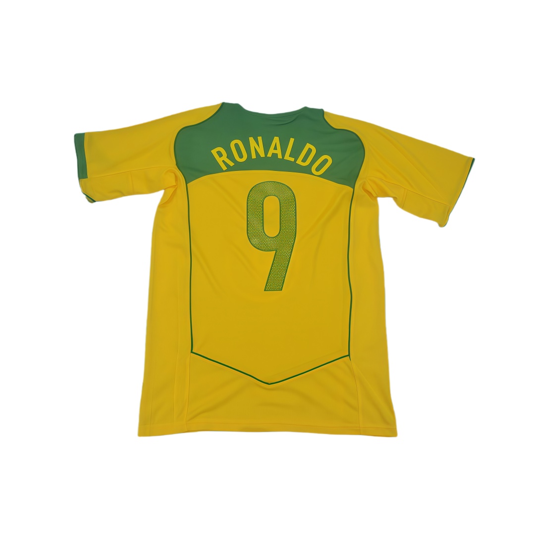 2004 Brazil Home Retro Football Shirt