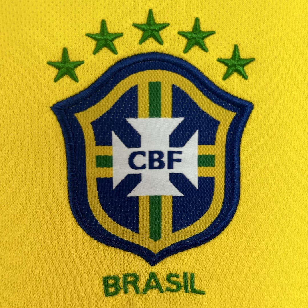 2004 Brazil Home Retro Football Shirt