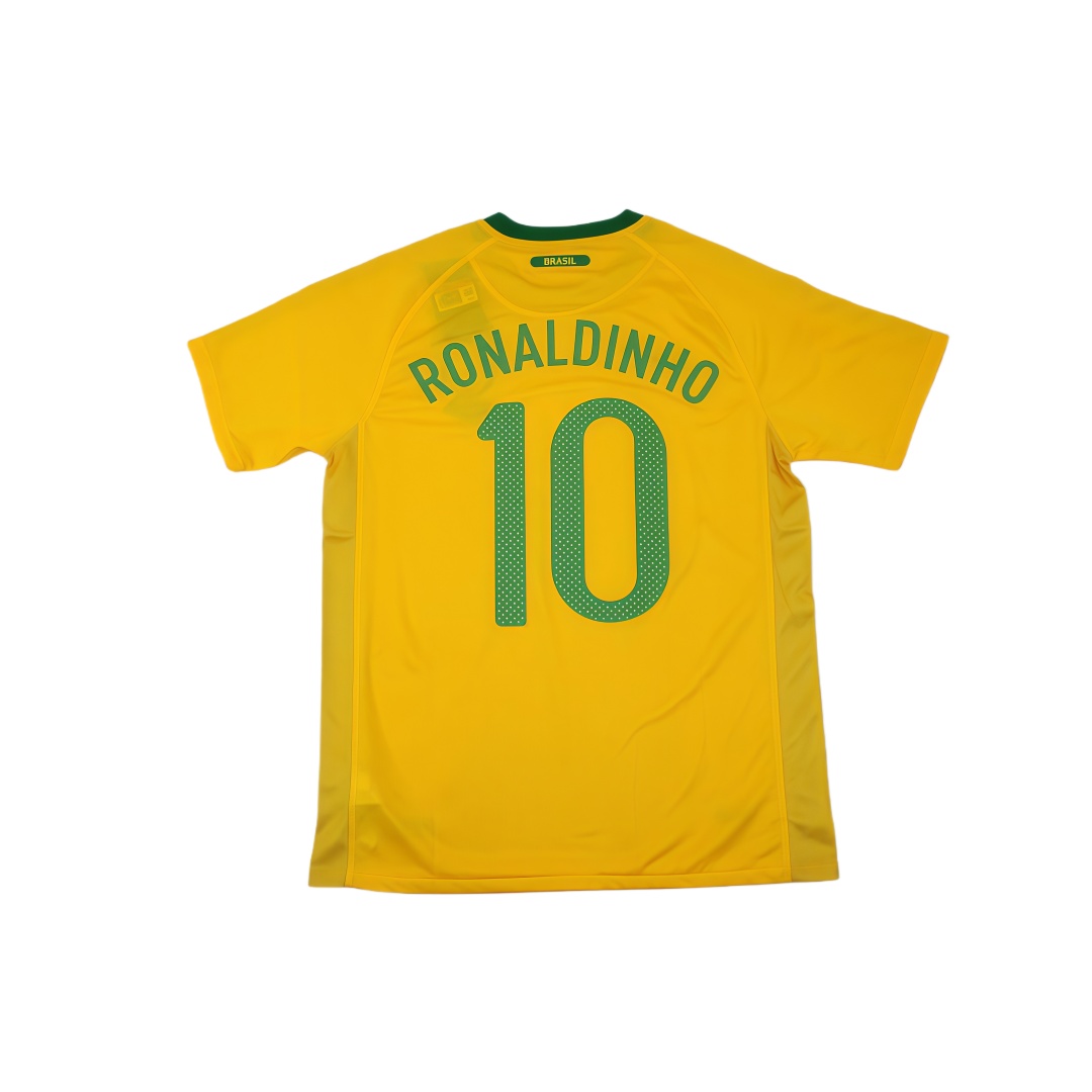 2010 Brazil Home Retro Football Shirt