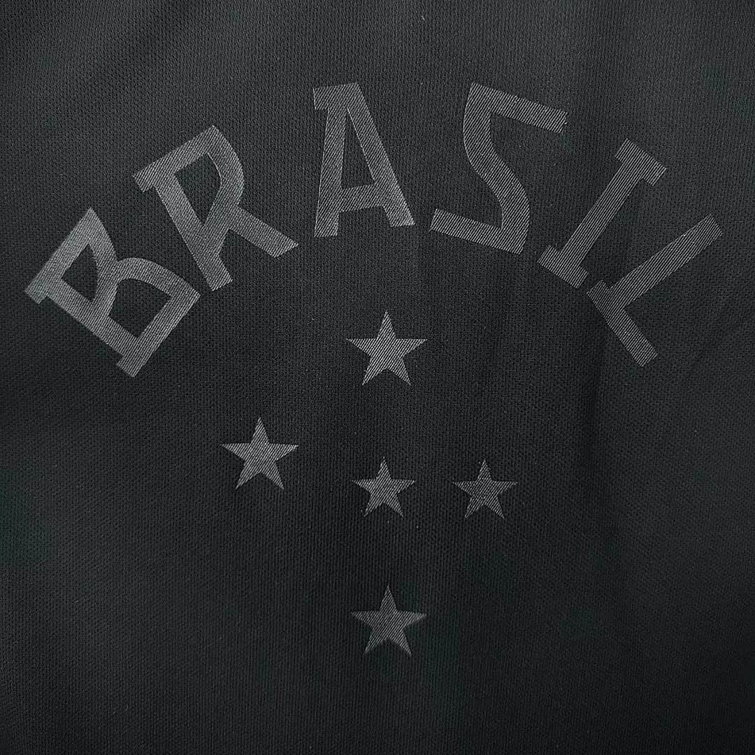 2013-14 Brazil All Black Retro Football Shirt