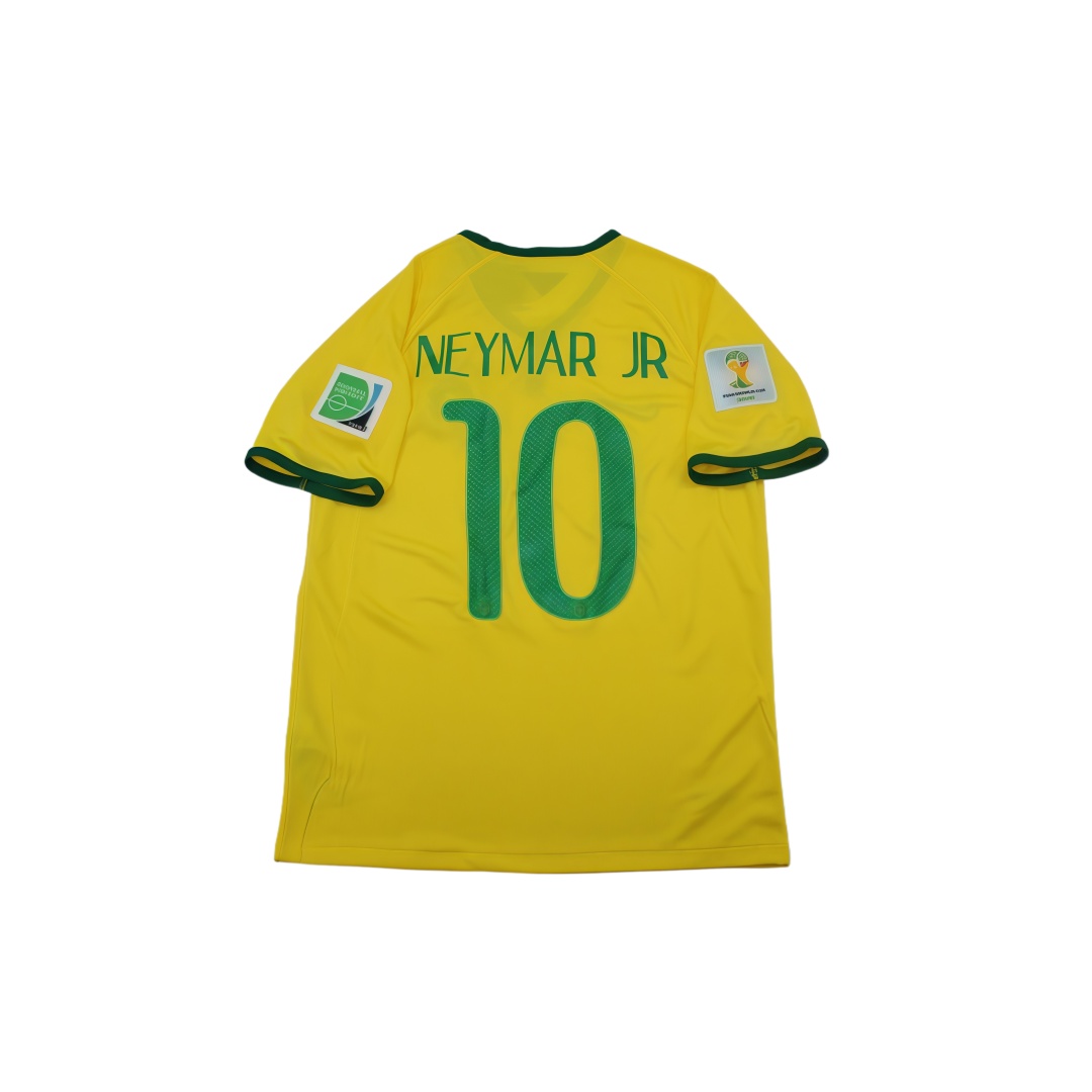 2014 Brazil Home Retro Football Shirt