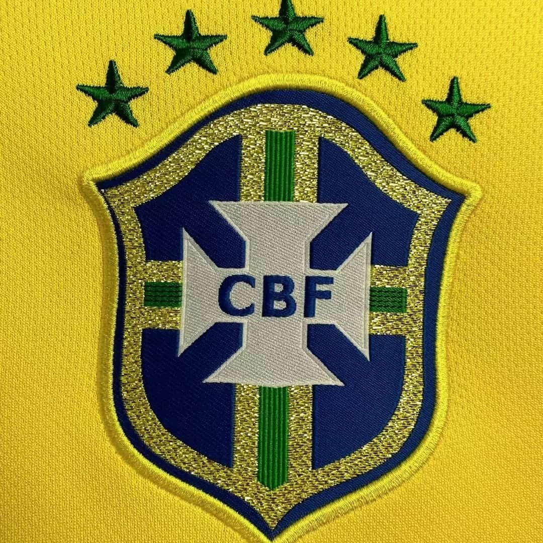2014 Brazil Home Retro Football Shirt