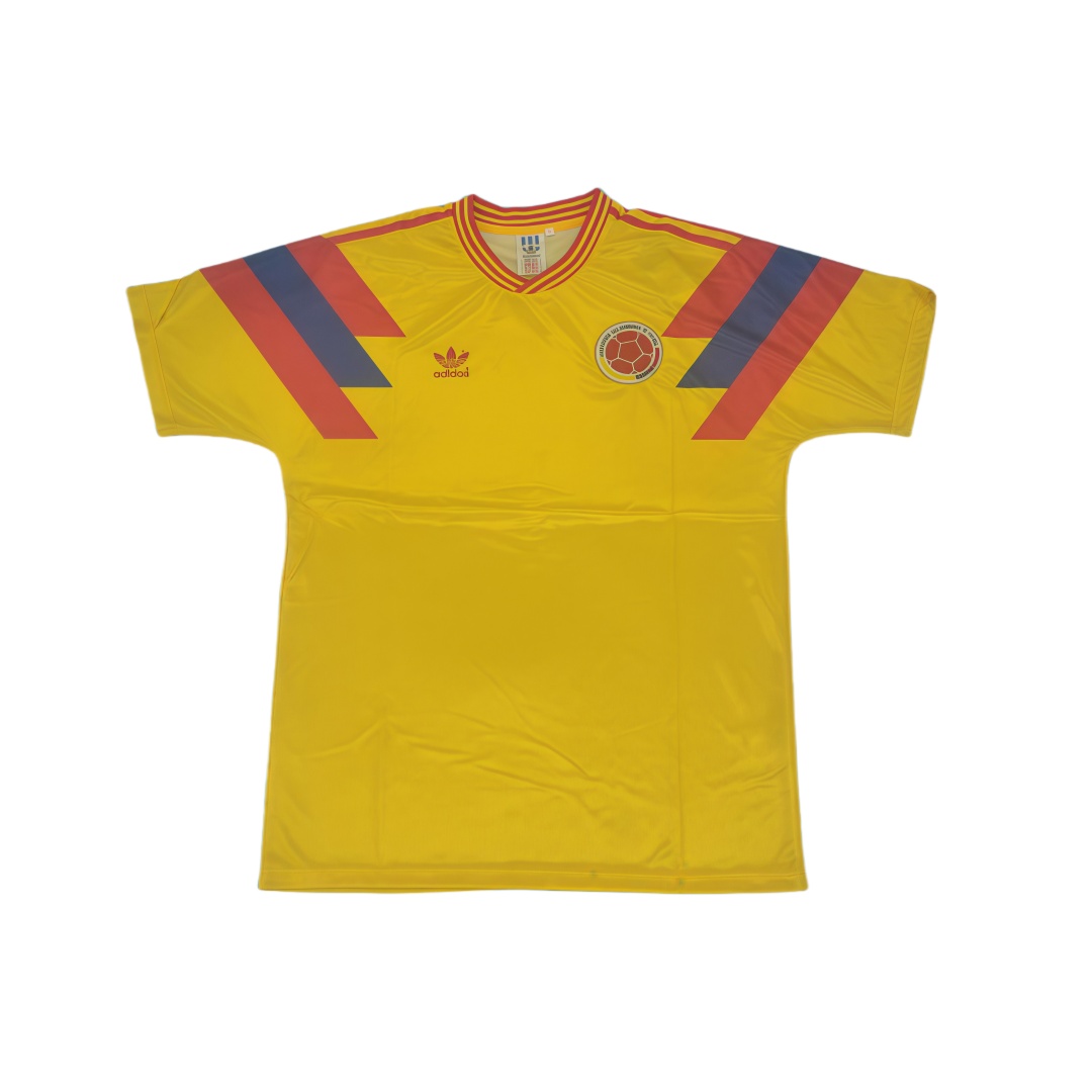1990 Colombia Home Retro Football Shirt  1990 Colombia Home Retro Football Shirt