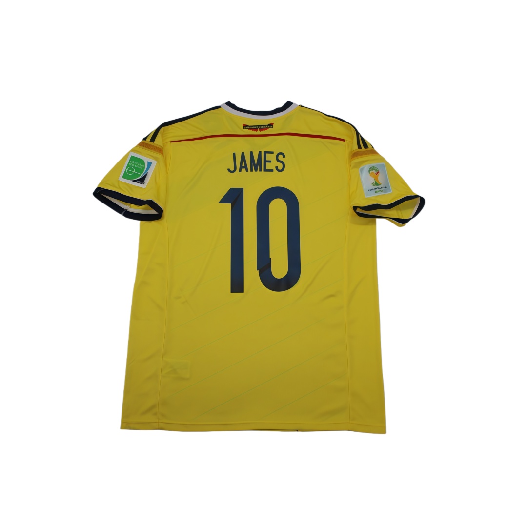 2014 Colombia Home Retro Football Shirt