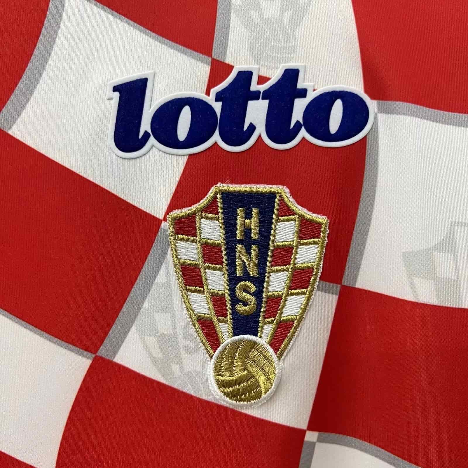 1998 Croatia Home Retro Football Shirt