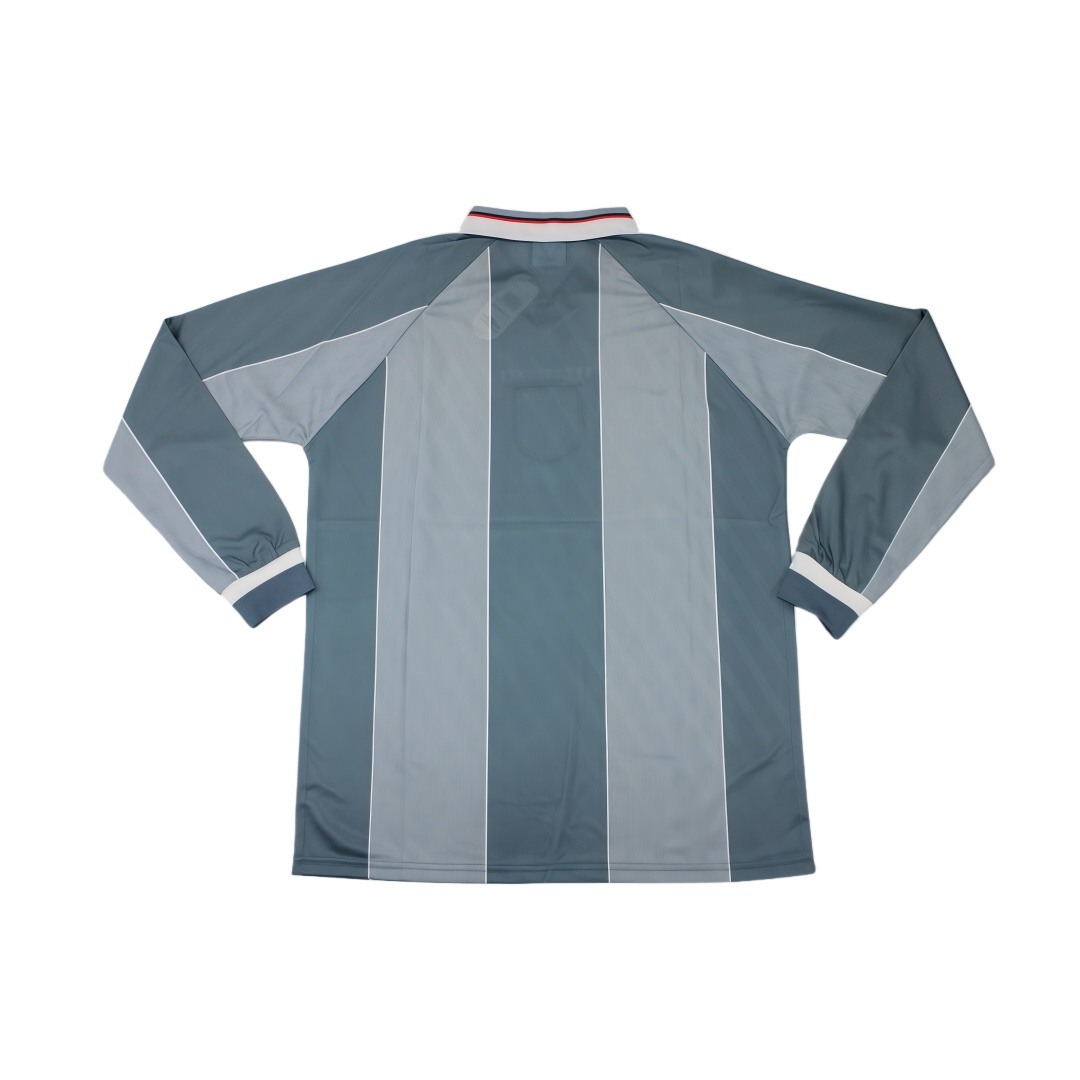 1996 England Away Retro Football Shirt Long Sleeve