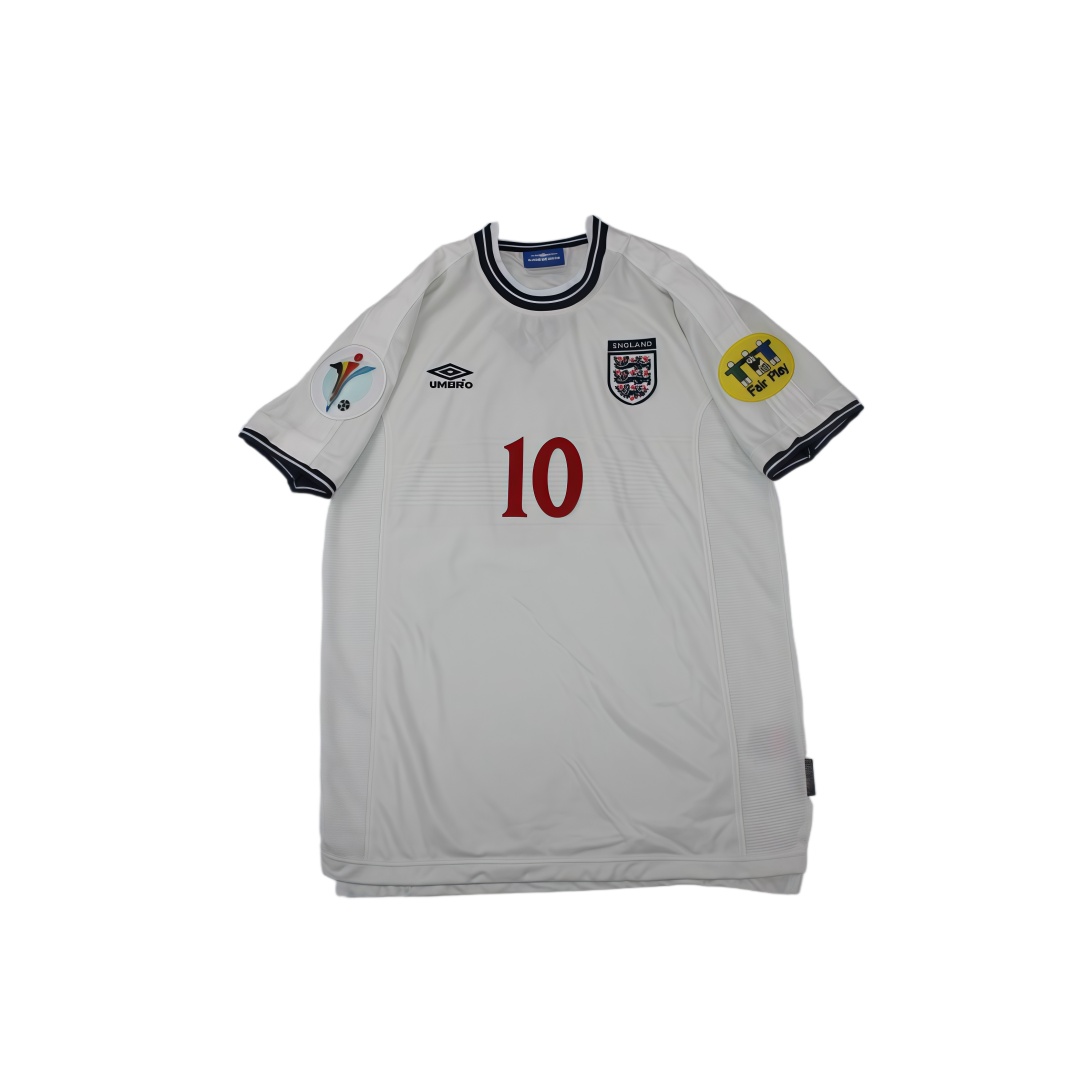 2000 England Home Retro Football Shirt  2000 England Home Retro Football Shirt