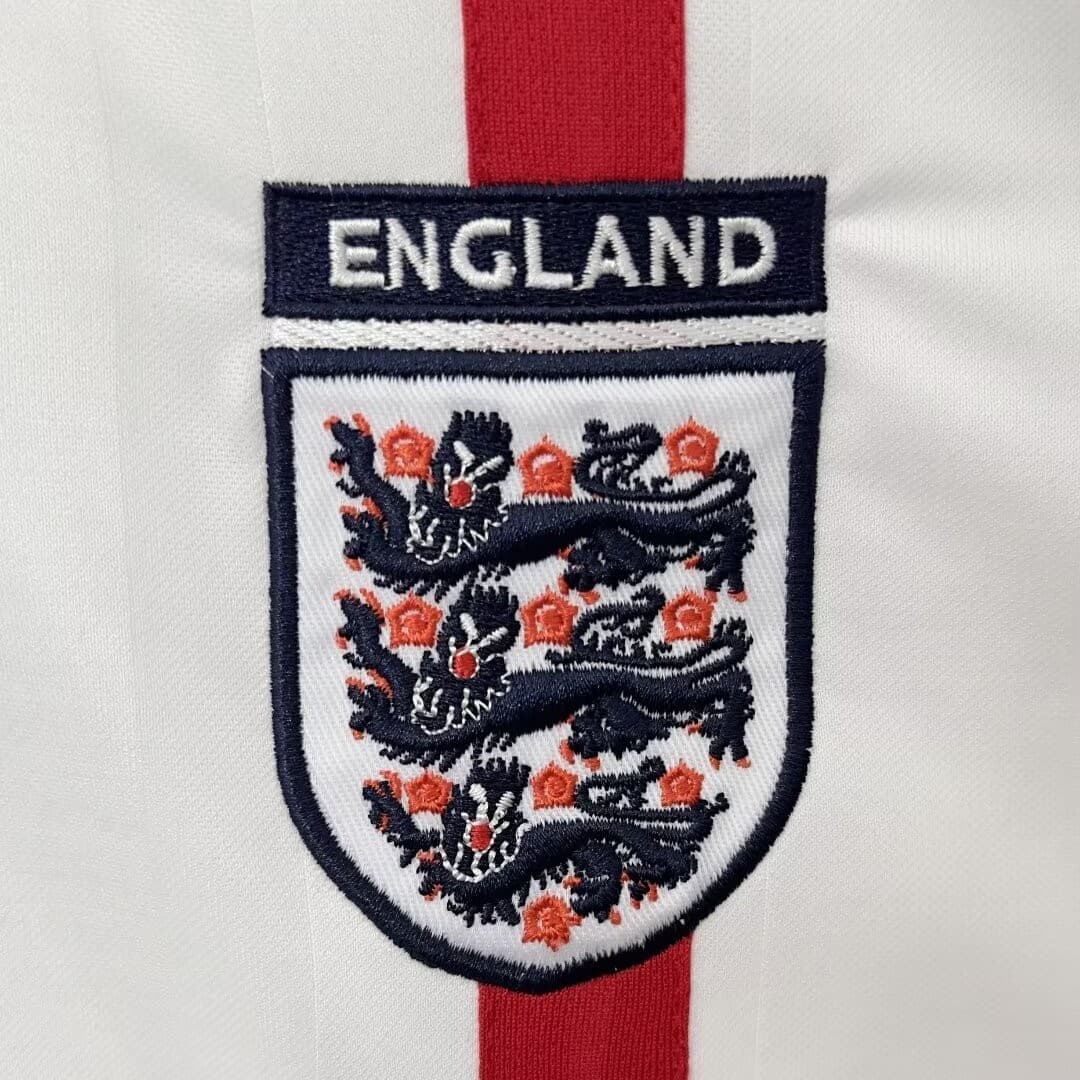 2002 England Home Retro Football Shirt