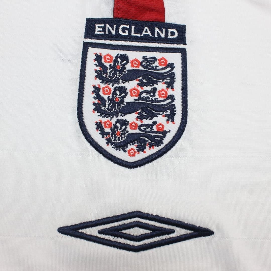 2004 England Home Retro Football Shirt