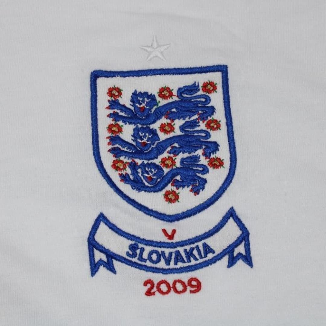 2010 England Home Retro Football Shirt