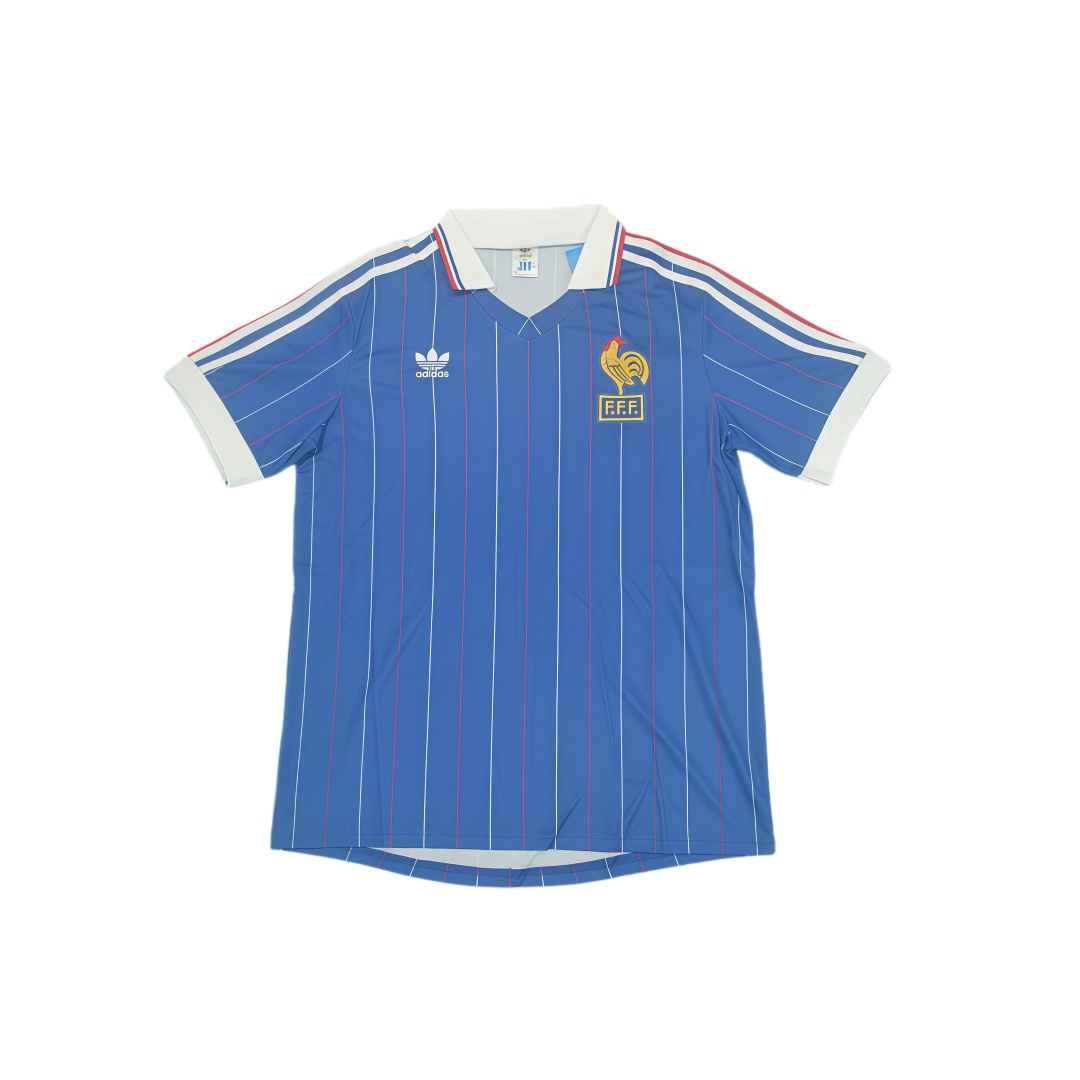 1982 France Home Retro Football Shirt  1982 France Home Retro Football Shirt