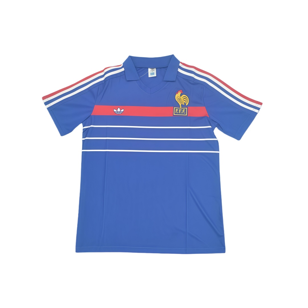 1984 France Home Retro Football Shirt  1984 France Home Retro Football Shirt