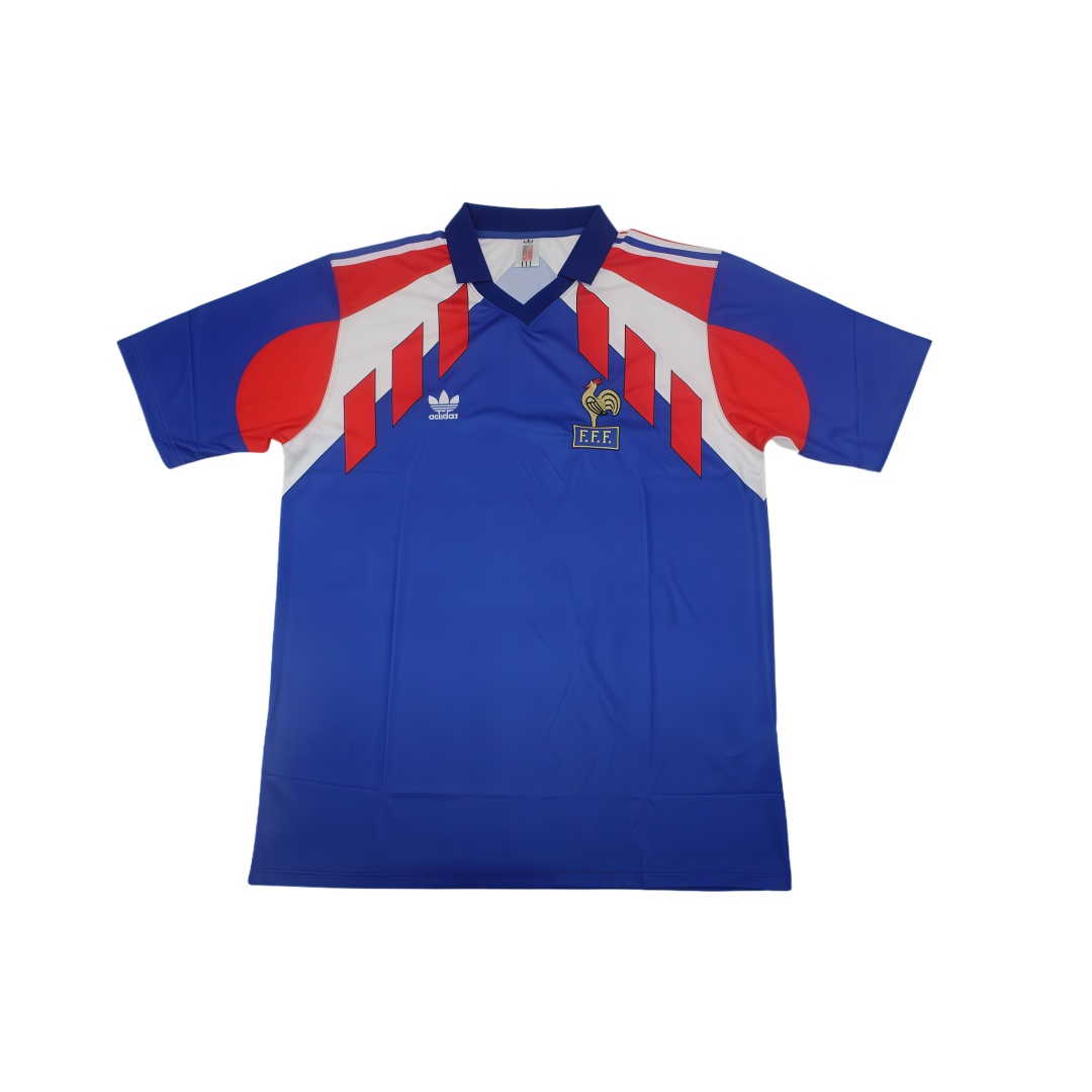 1990 France Home Retro Football Shirt  1990 France Home Retro Football Shirt
