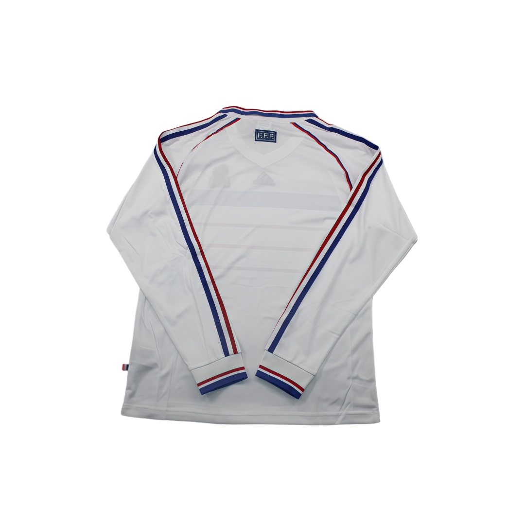 1998 France Away Retro Football Shirt Long Sleeve