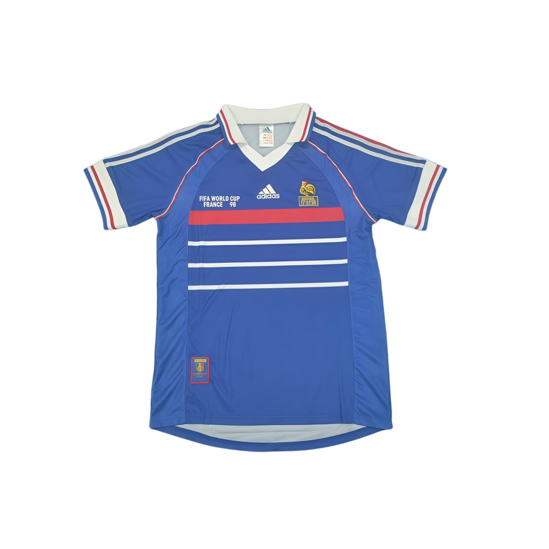 1998 France Home Retro Football Shirt  1998 France Home Retro Football Shirt