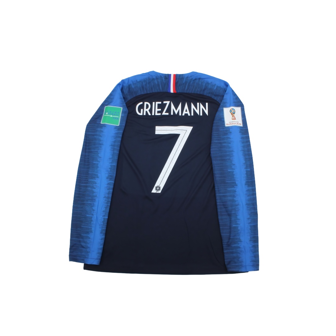 2018-19 France Home Retro Football Shirt Long Sleeve