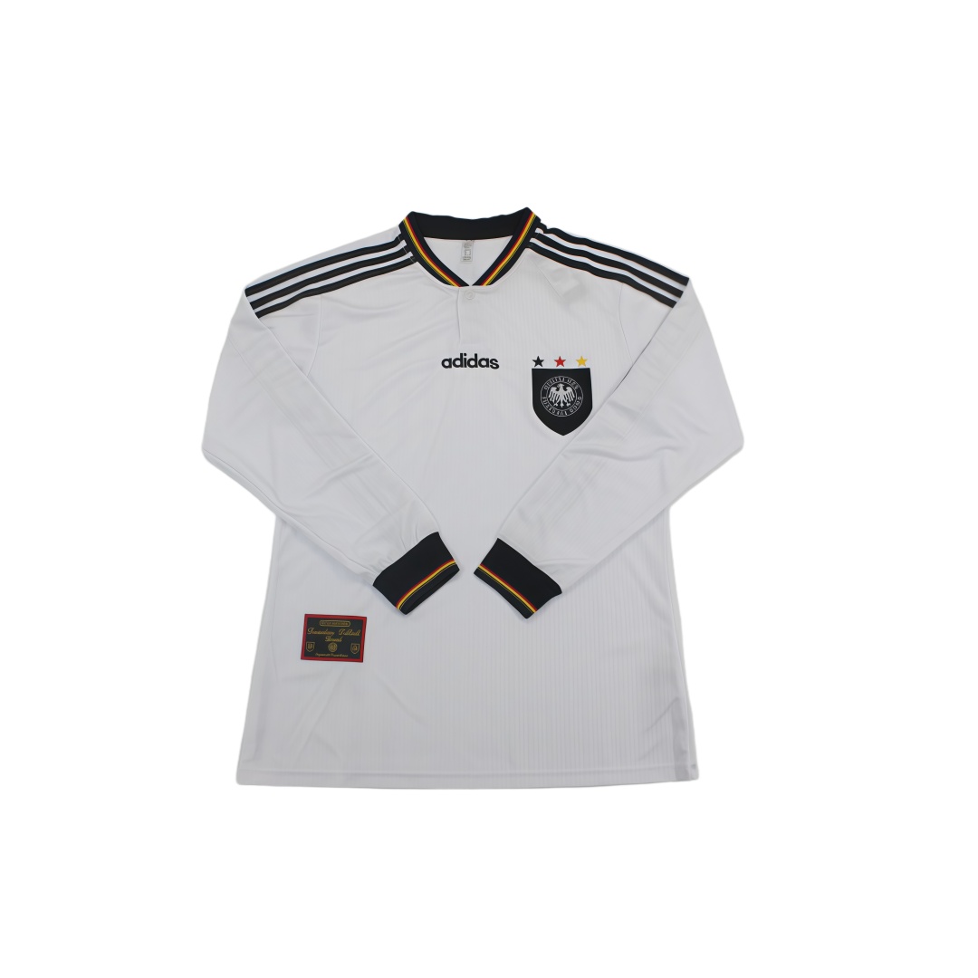 1996 Germany Home Retro Football Shirt Long Sleeve  1996 Germany Home Retro Football Shirt Long Sleeve