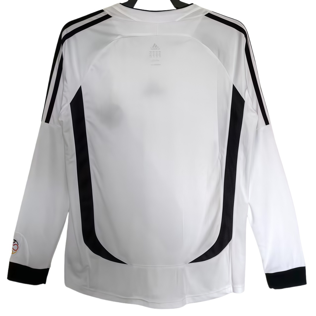 2006 Germany Home Retro Football Shirt Long Sleeve