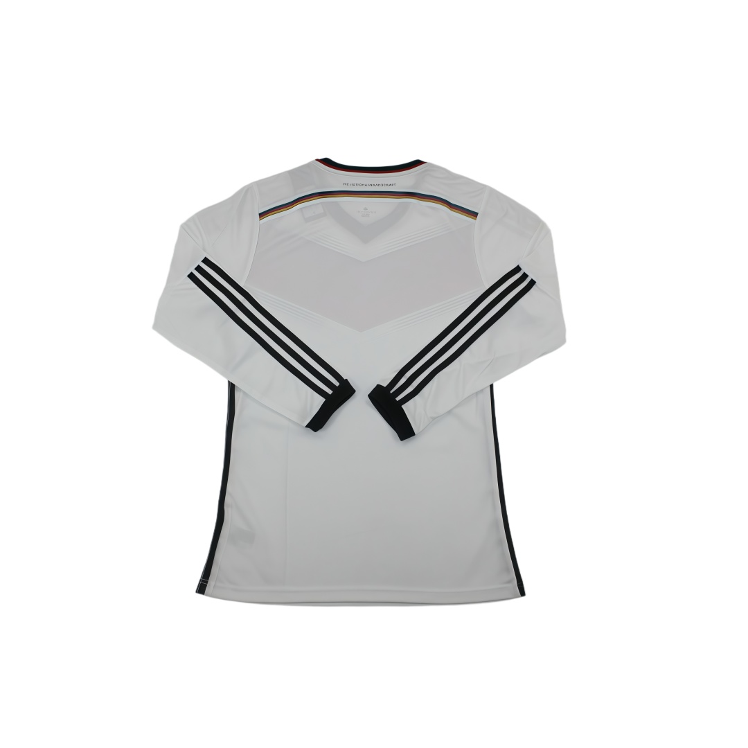 2014 Germany Home Retro Football Shirt Long Sleeve Adizero