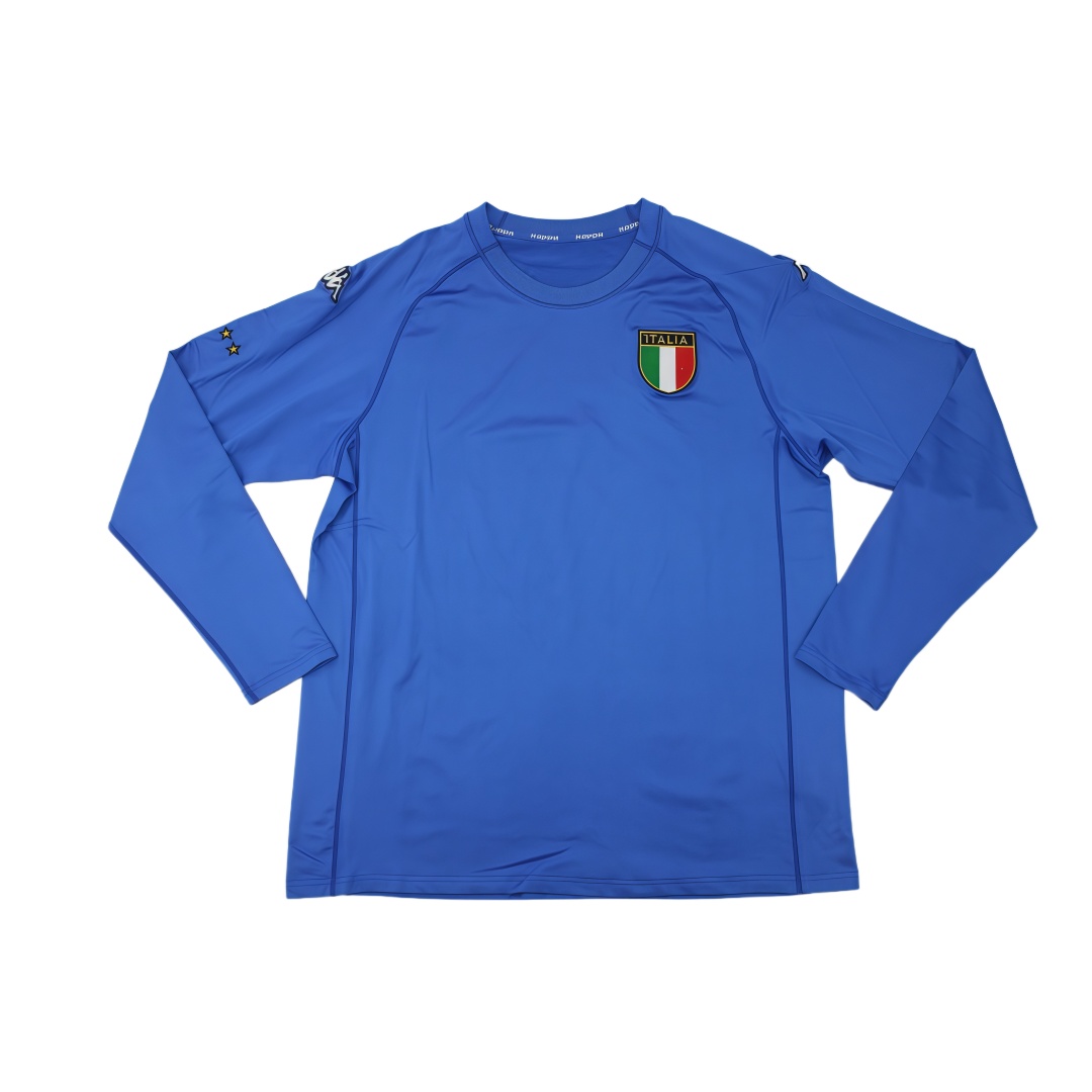 2000 Italy Home Retro Football Shirt Long Sleeve  2000 Italy Home Retro Football Shirt Long Sleeve