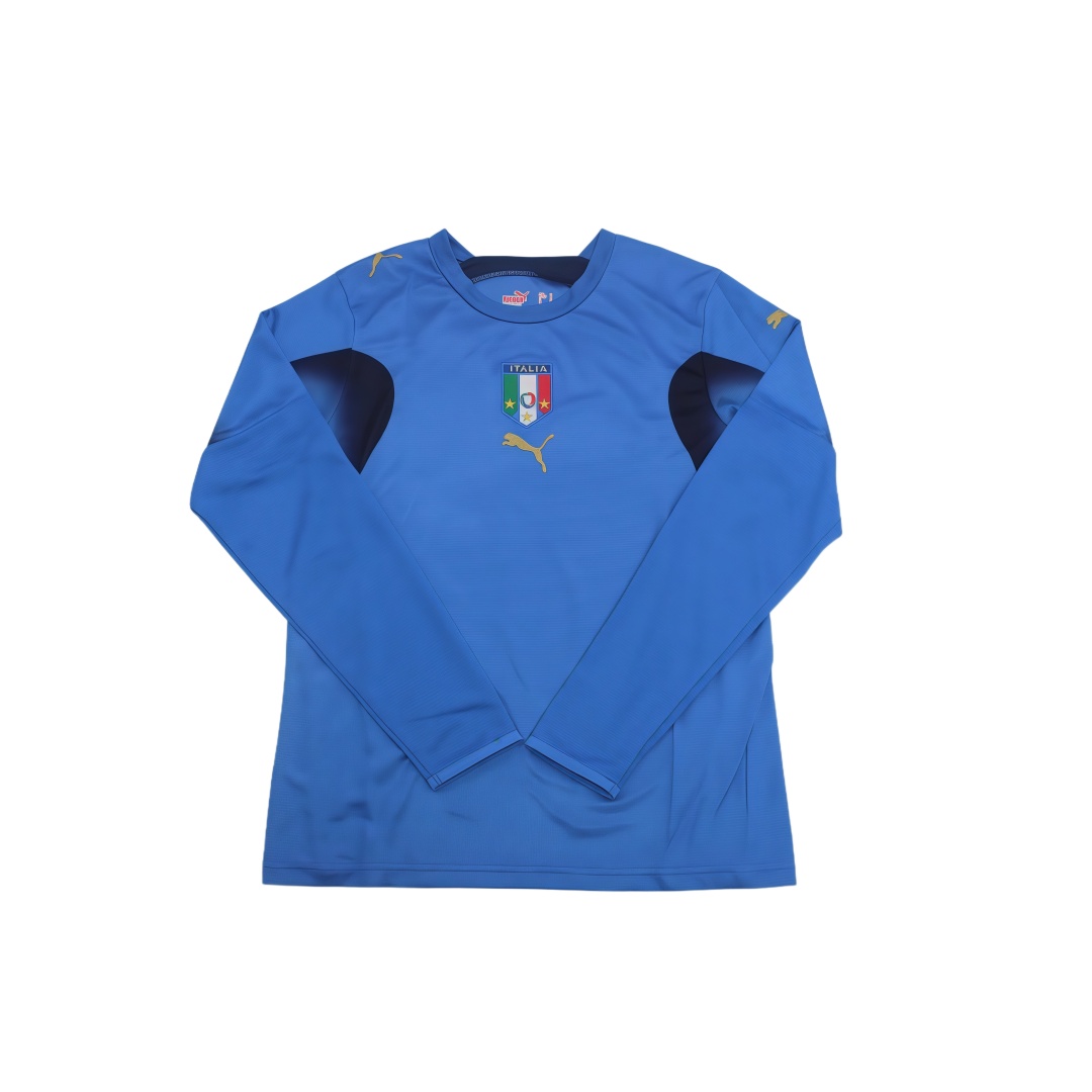 2006 Italy Home Retro Football Shirt Long Sleeve  2006 Italy Home Retro Football Shirt Long Sleeve