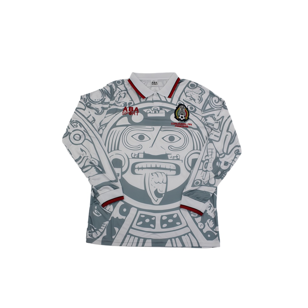 1998 Mexico Away Retro Football Shirt Long Sleeve  1998 Mexico Away Retro Football Shirt Long Sleeve