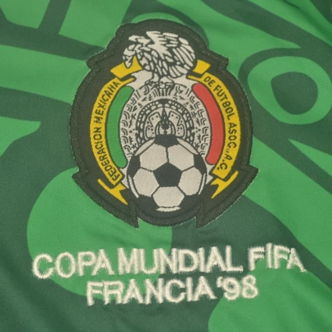 1998 Mexico Home Retro Football Shirt Long Sleeve