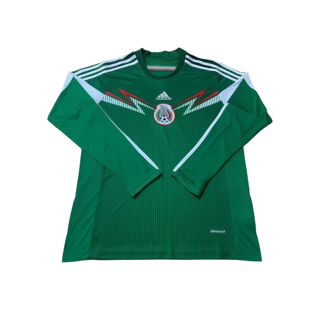 2014 Mexico Home Retro Football Shirt Long Sleeve  2014 Mexico Home Retro Football Shirt Long Sleeve