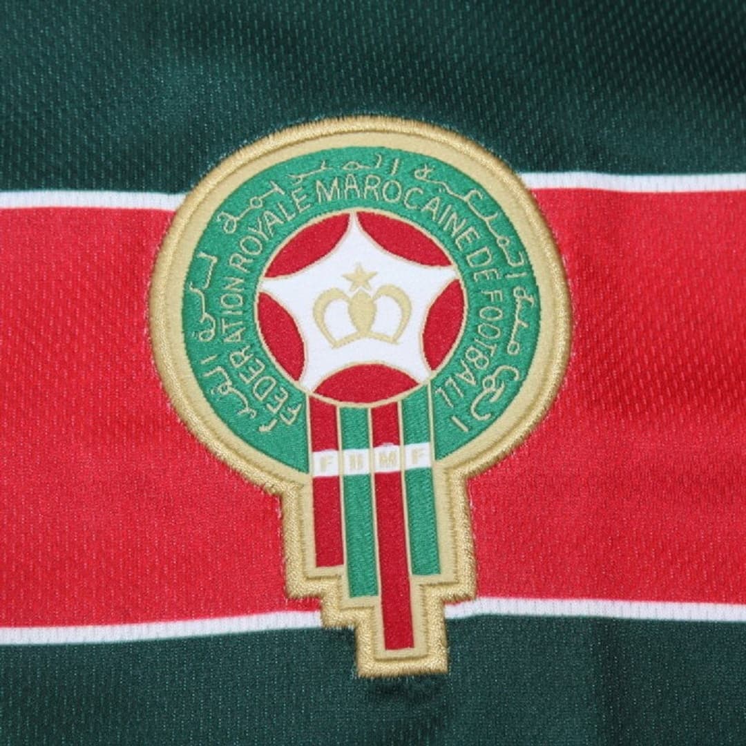 1998 Morocco Home Retro Football Shirt Long Sleeve