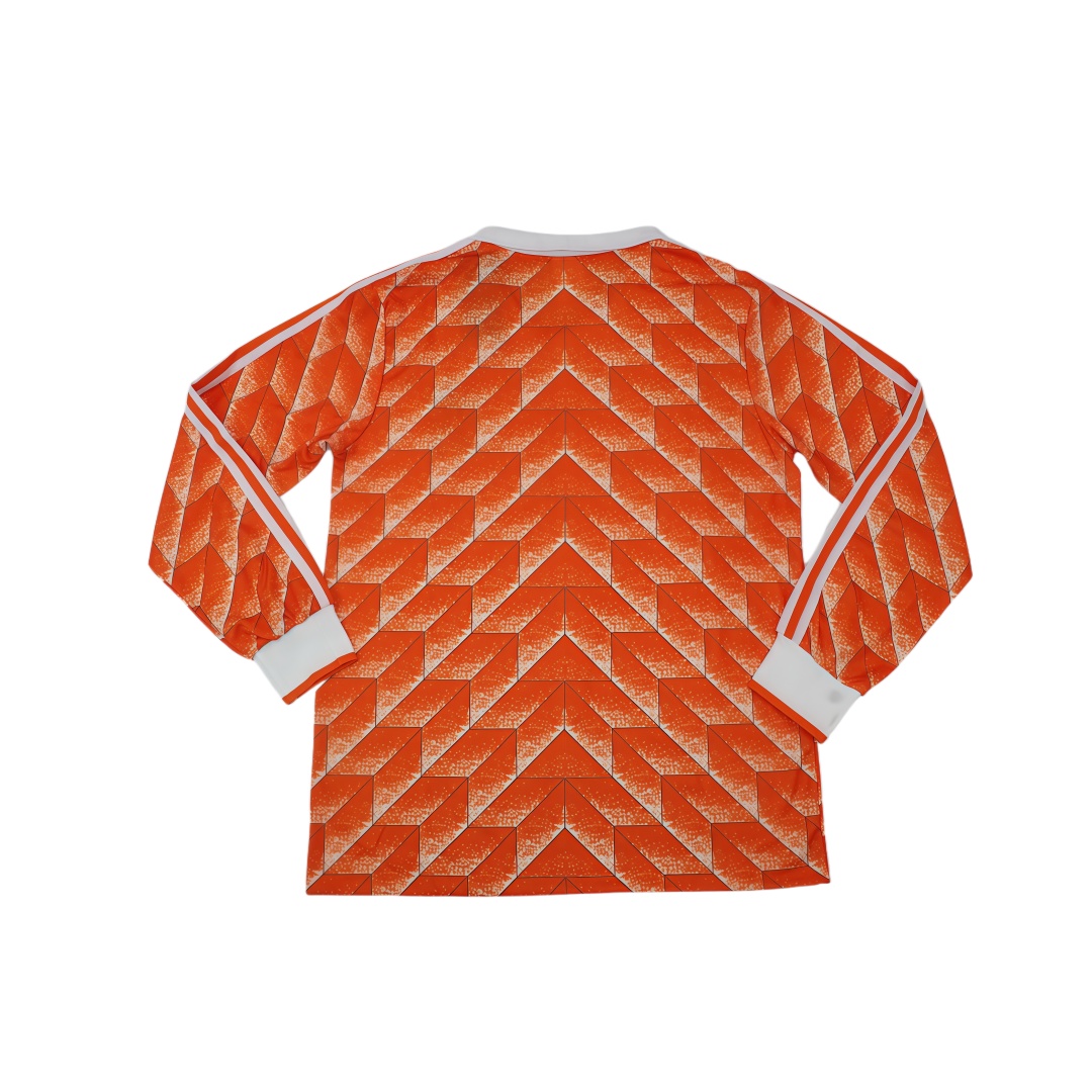 1988 Netherlands Home Retro Football Shirt Long Sleeve