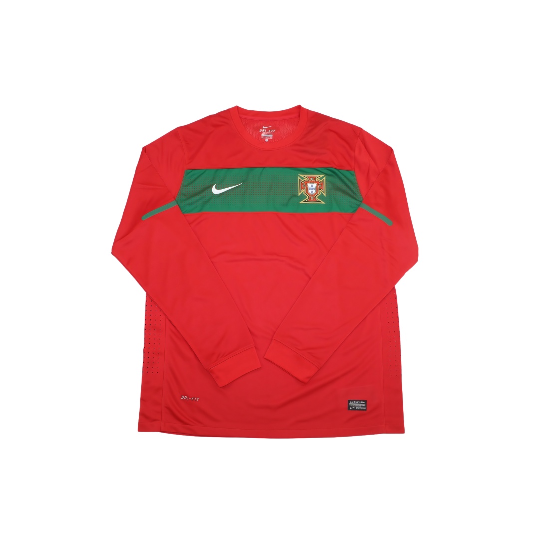 2010 Portugal Home Retro Football Shirt Long Sleeve  2010 Portugal Home Retro Football Shirt Long Sleeve