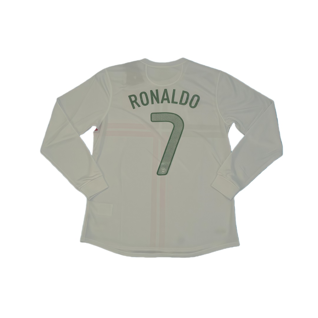 2012 Portugal Away Retro Football Shirt Long Sleeve