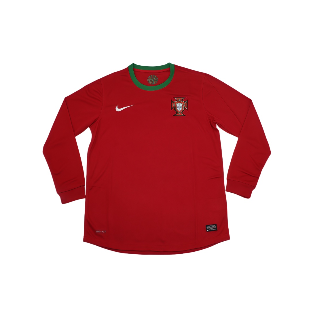 2012 Portugal Home Retro Football Shirt Long Sleeve  2012 Portugal Home Retro Football Shirt Long Sleeve