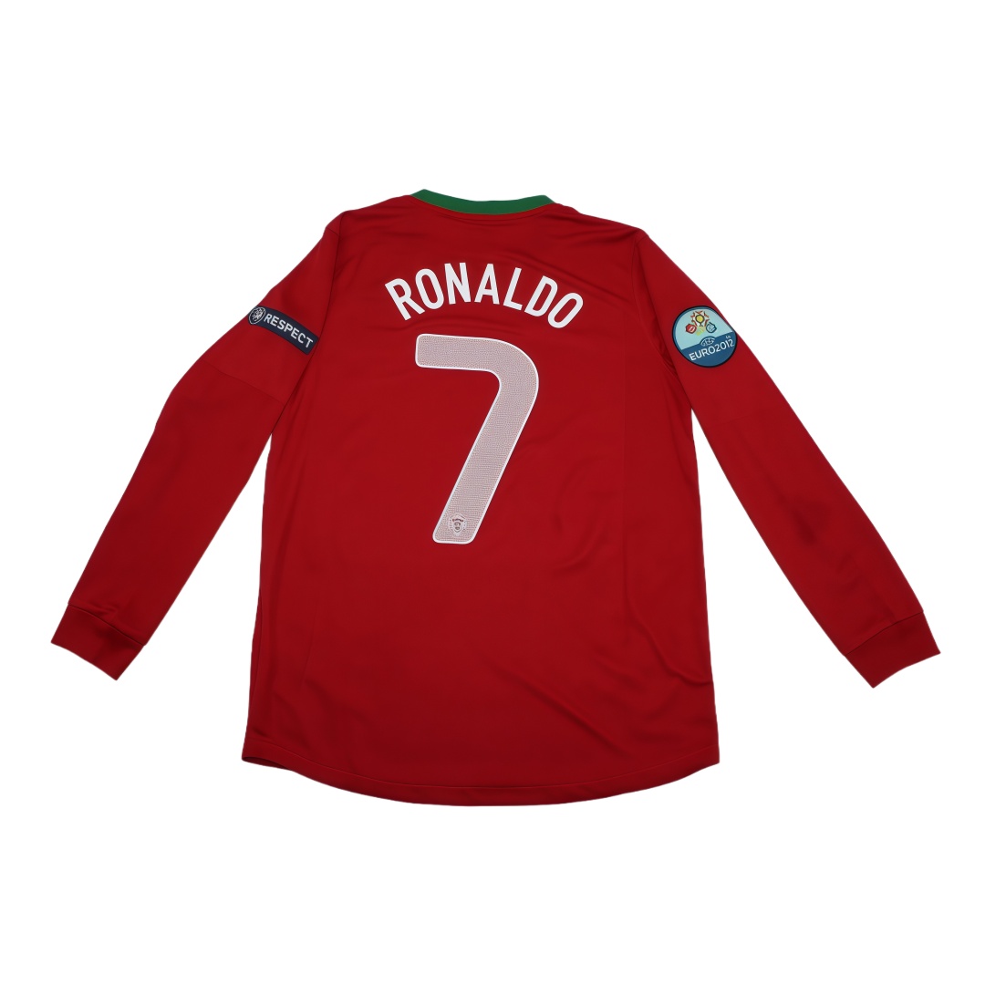 2012 Portugal Home Retro Football Shirt Long Sleeve