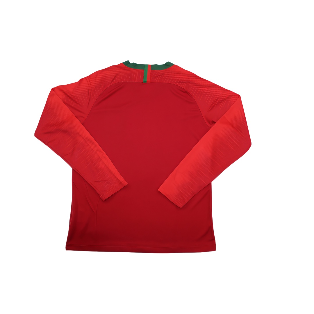2018 Portugal Home Retro Football Shirt Long Sleeve