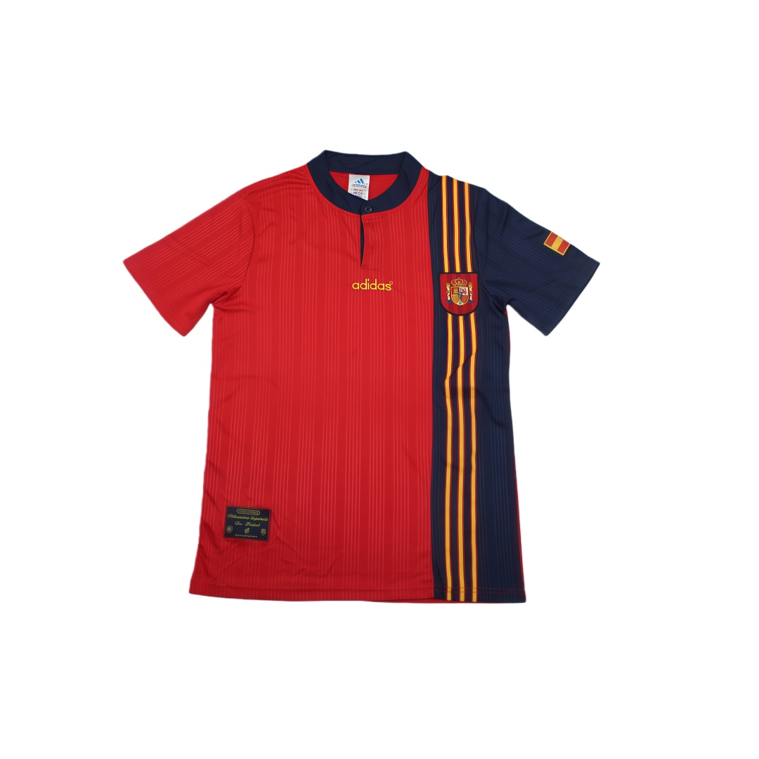 1996 Spain Home Retro Football Shirt  1996 Spain Home Retro Football Shirt