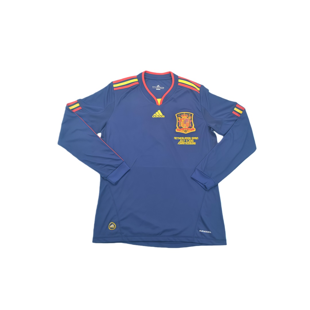2010 Spain Away Retro Football Shirt Long Sleeve
