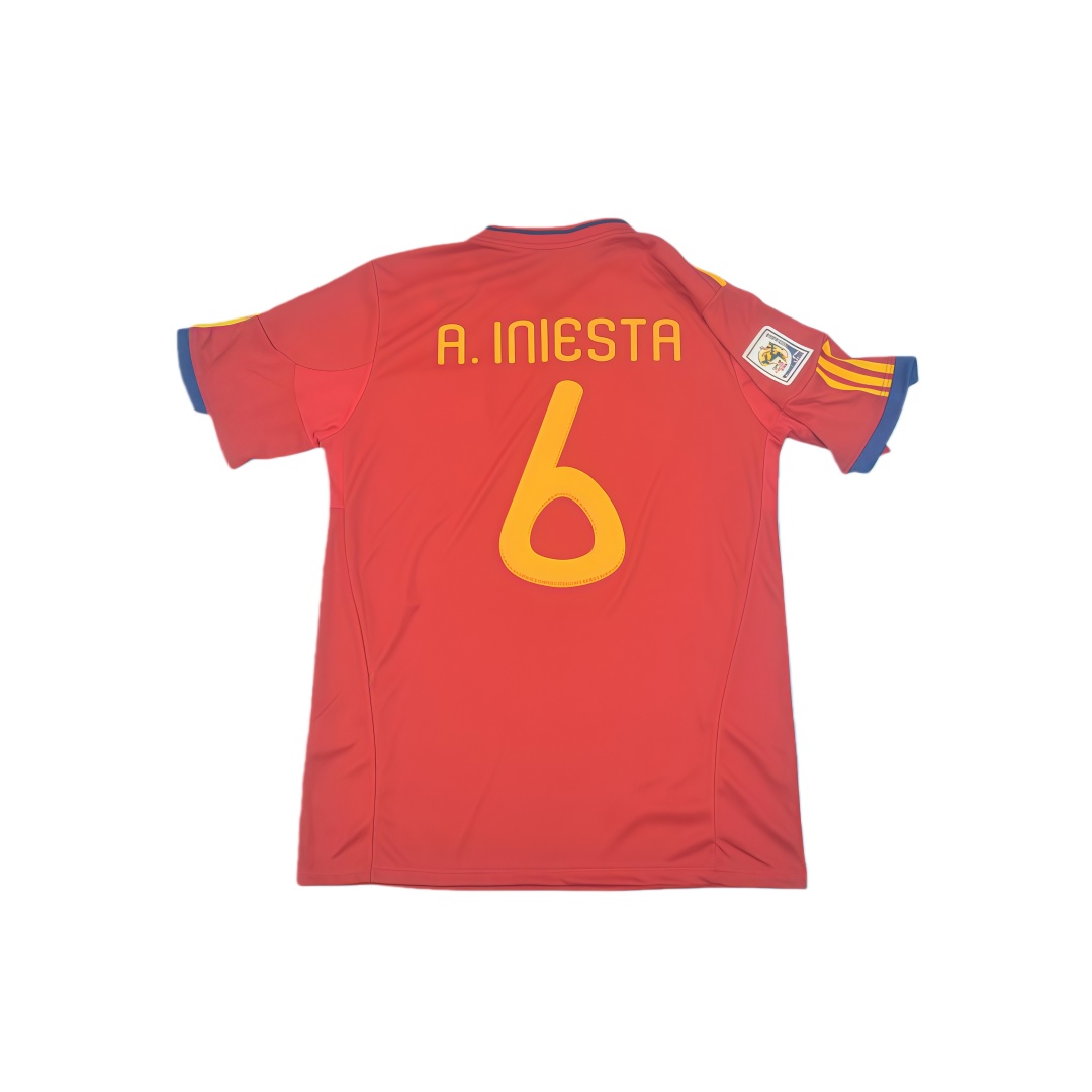 2010 Spain Home Retro Football Shirt